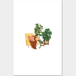 House Plants Illustration 30 Posters and Art